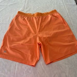 Fabletics L orange shorts
